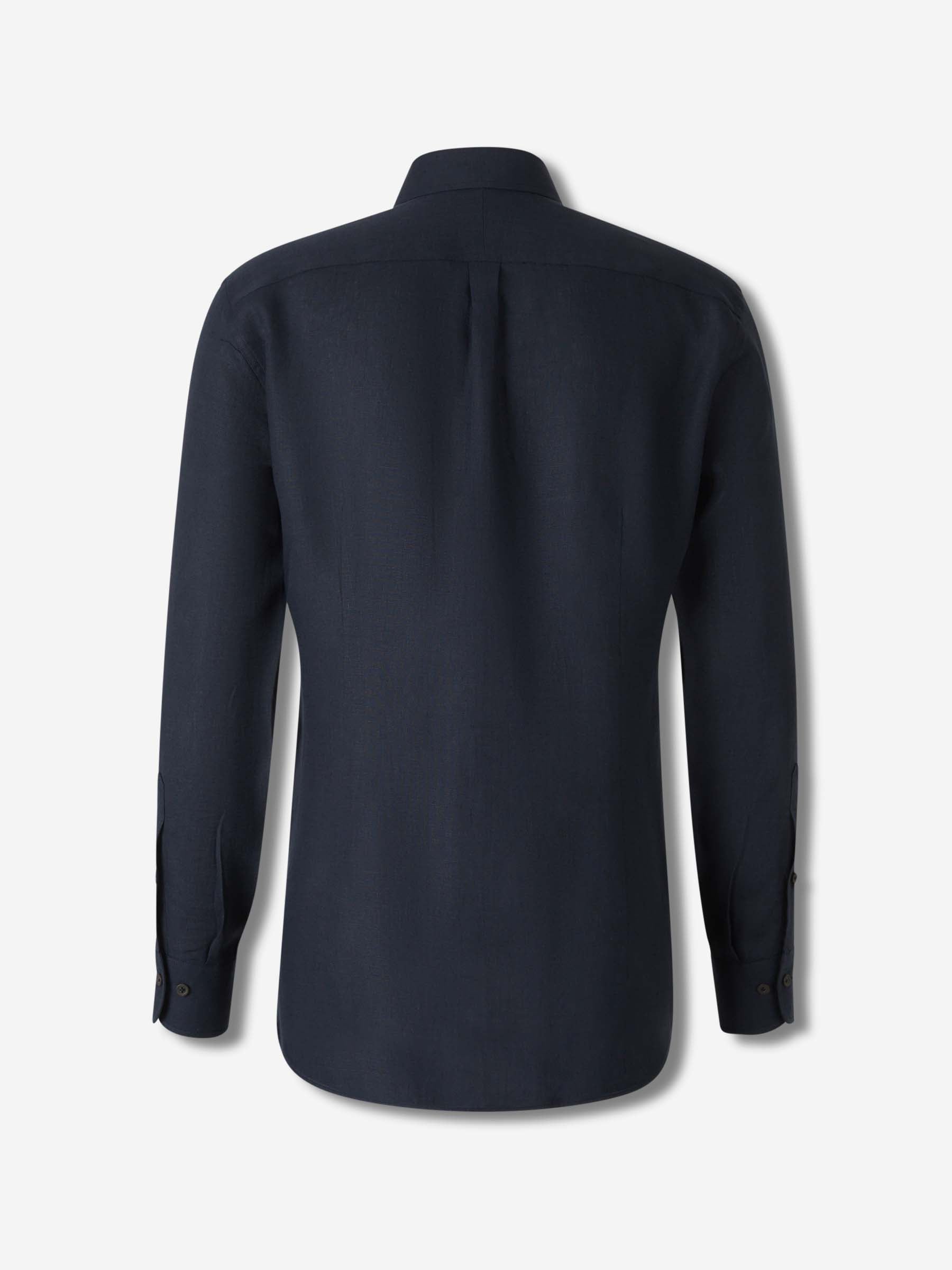 Atelier Munro Hombre Barcelona Camisa Recta Lino color Azul Marino sku 531-006510 01 - Foto 2