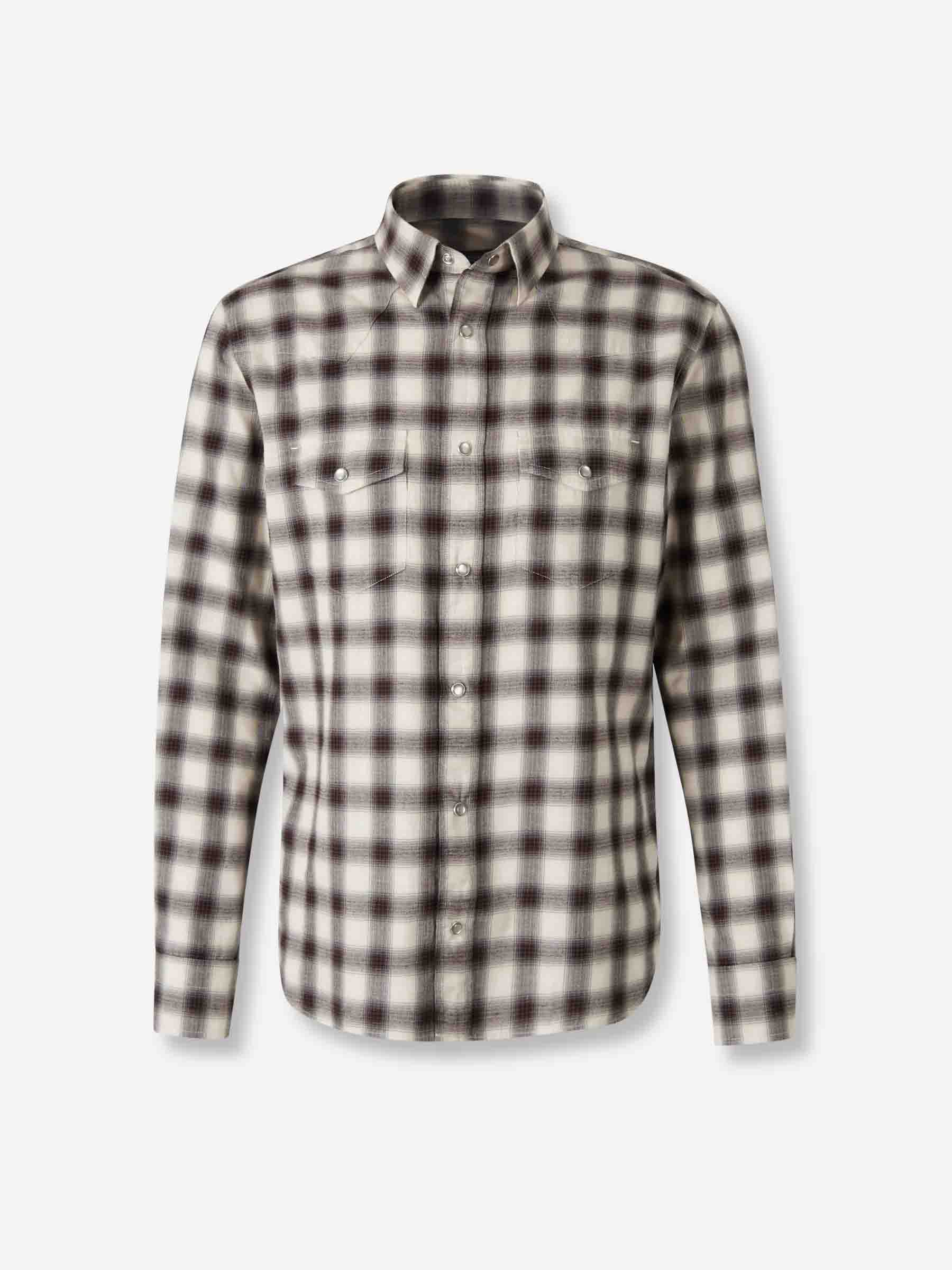 Tom Ford Hombre Barcelona Camisa Motivo Cuadros color Crema sku 531-006519 01 - Foto 1