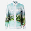 Casablanca Hombre Barcelona Camisa Seda Estampado color Azul sku 531-006523 04 - Foto 1
