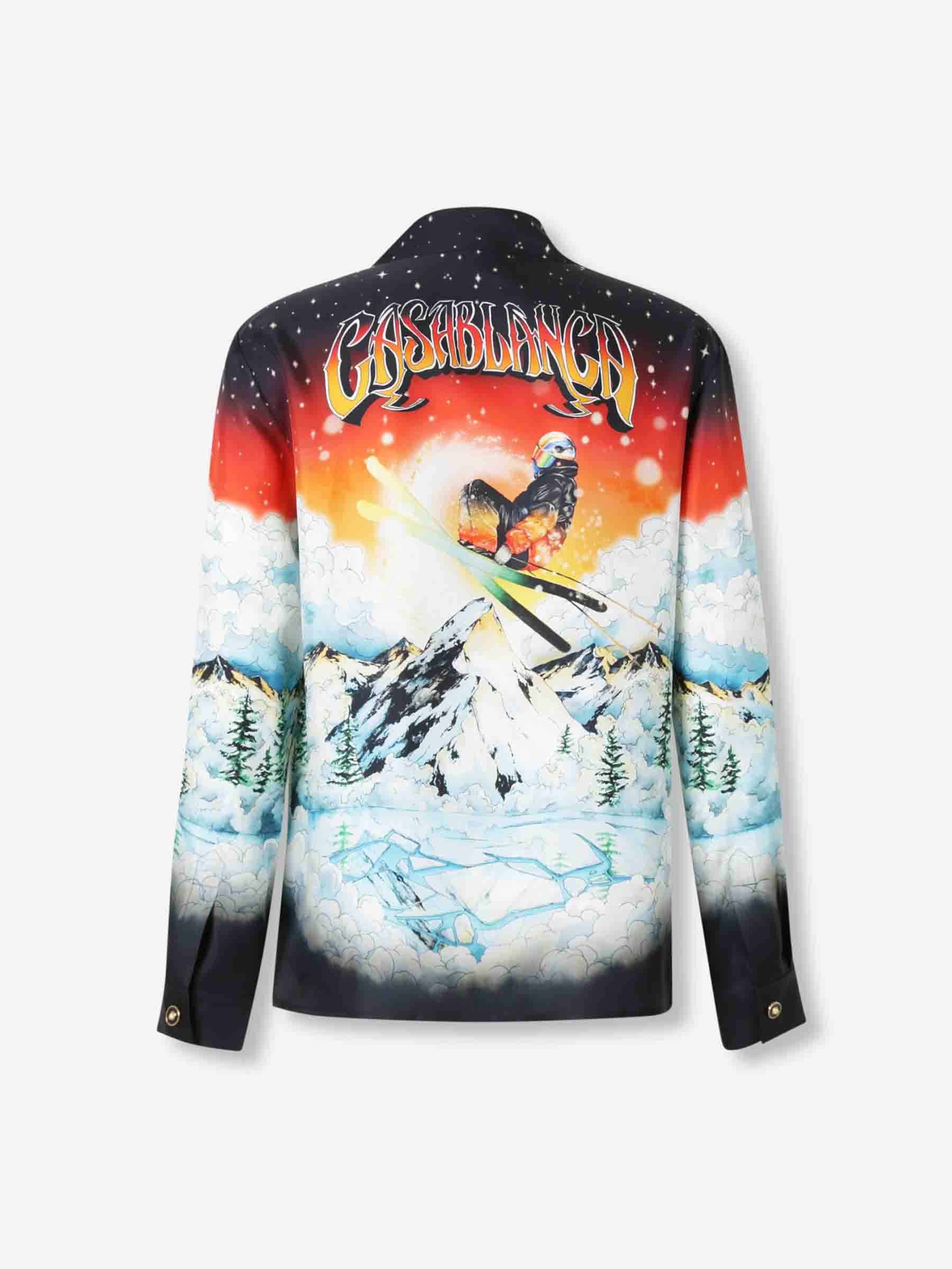 Casablanca Hombre Barcelona Camisa Estampada Seda color Multicolor sku 531-006525 01 - Foto 2