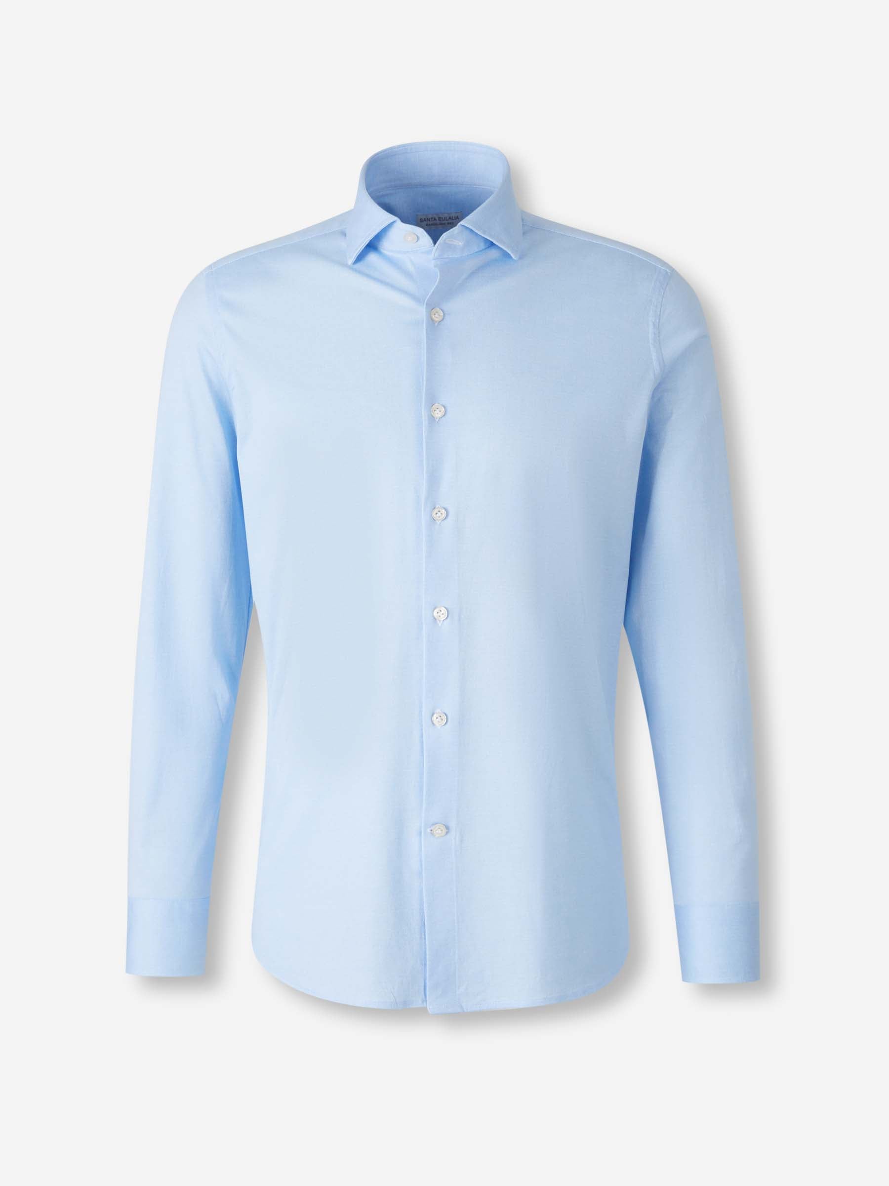 Santa Eulalia Hombre Barcelona Camisa Lisa Algodón color Azul sku 531-006538 01 - Foto 1