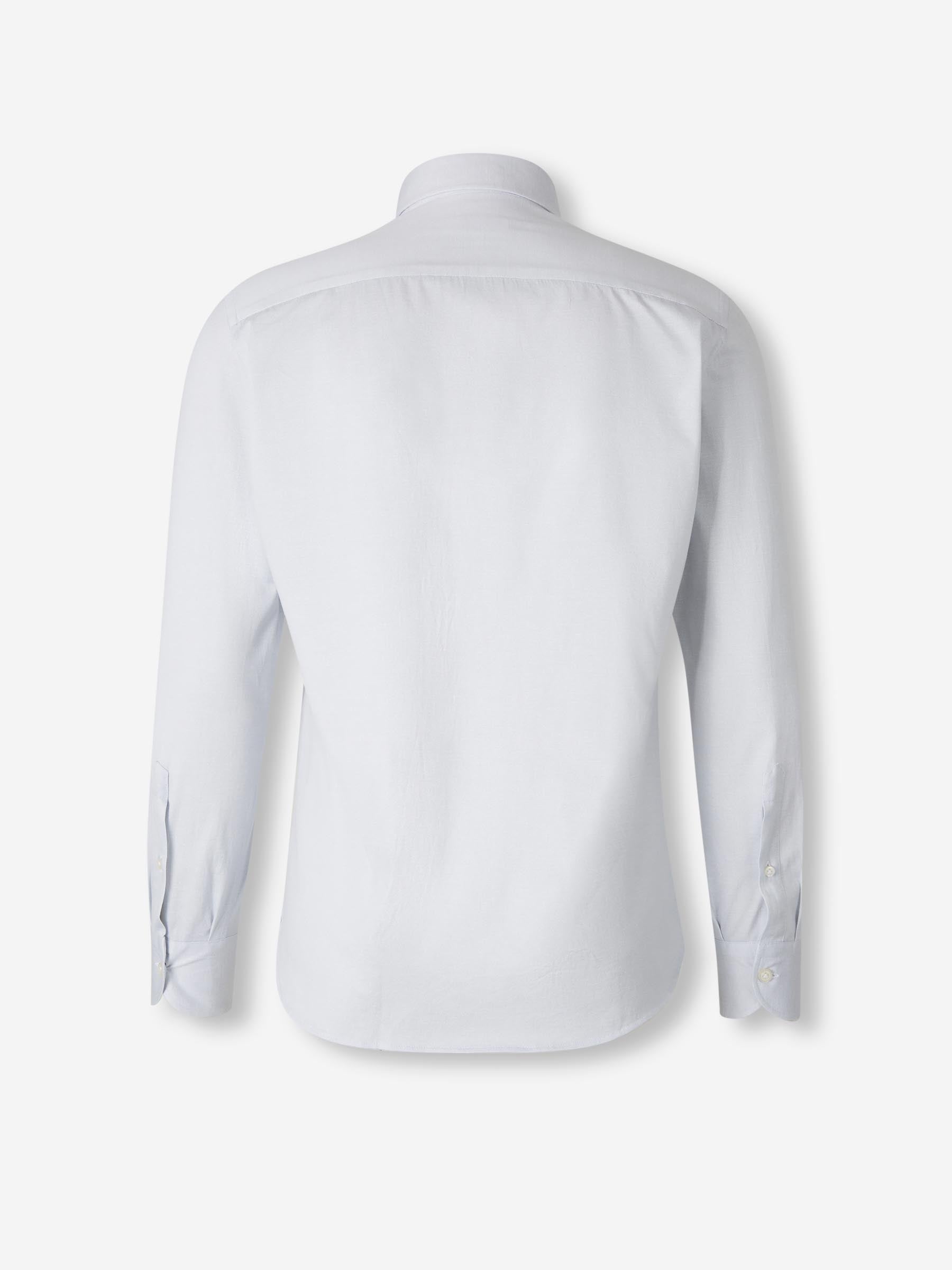 Santa Eulalia Hombre Barcelona Camisa Lisa Algodón color Azul Celeste sku 531-006538 02 - Foto 2