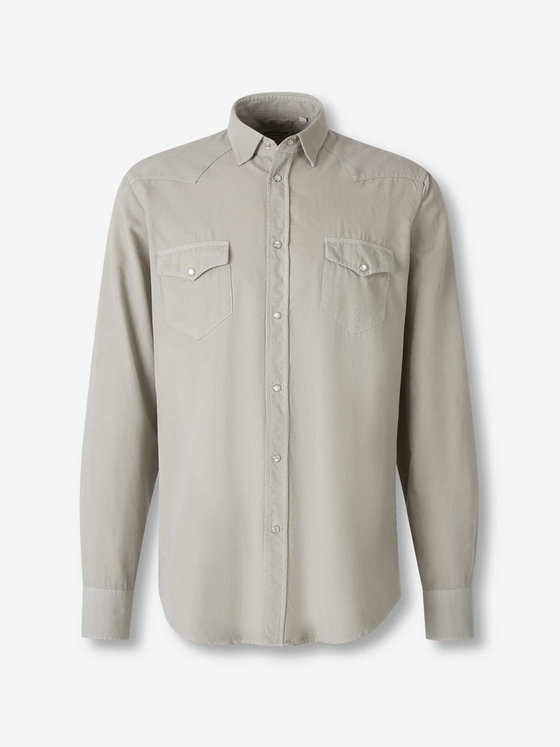 Santa Eulalia Hombre Barcelona Camisa Casual Pana color Gris sku 531-006542 01 - Foto 1