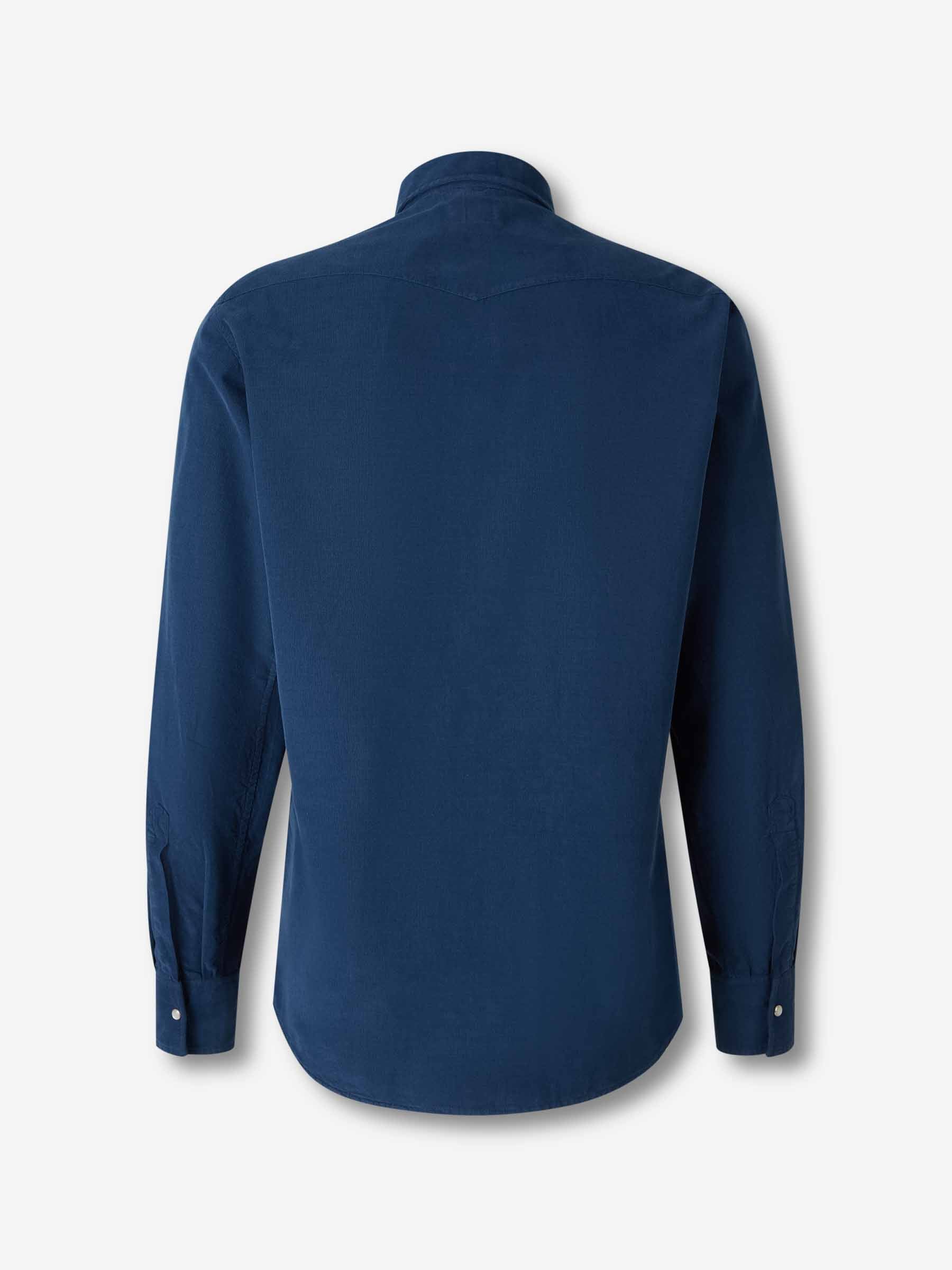 Santa Eulalia Hombre Barcelona Camisa Casual Pana color Azul Marino sku 531-006542 02 - Foto 2