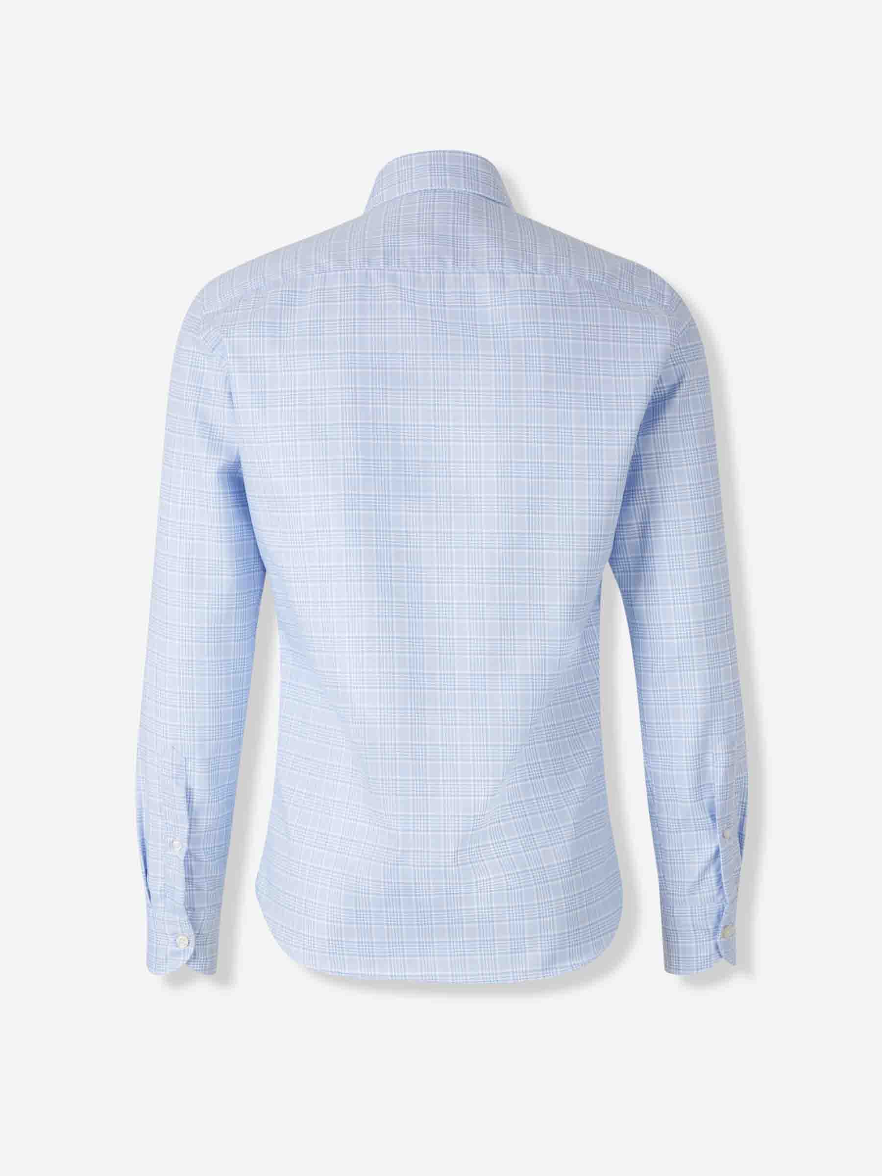 Santa Eulalia Hombre Barcelona Camisa Motivo Cuadros color Azul Celeste sku 531-006544 01 - Foto 2
