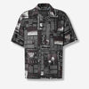 Palm Angels Hombre Barcelona Camiseta con motivo de periódico color Negro sku 531-006547 01 - Foto 1