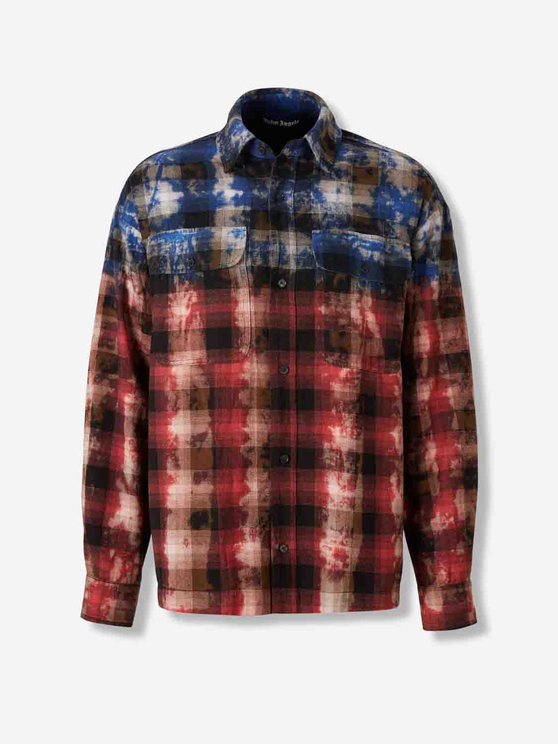 Palm Angels Hombre Barcelona Camisa Cuadros Estampado color Rojo sku 531-006548 01 - Foto 1