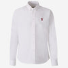 Ami Paris Hombre Barcelona Camisa Button-Down Logo color Blanco sku 531-006550 01 - Foto 1