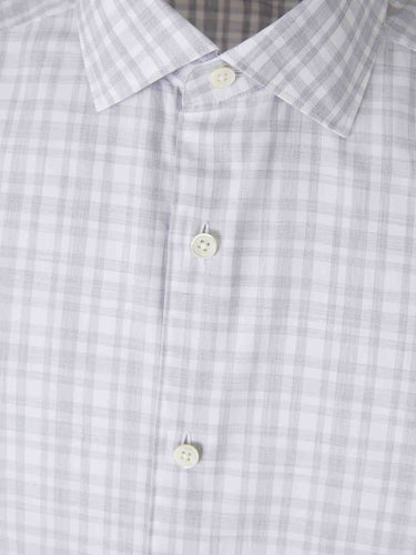 Zegna Hombre Barcelona Camisa Vestir Estampada color Gris Claro sku 531-006555 01 - Foto 3