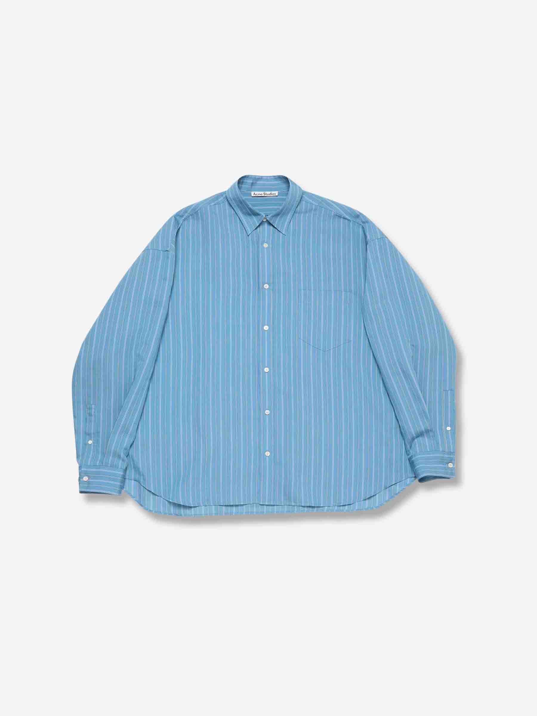 Acne Studios Hombre Barcelona Camisa Motivo Rayas color Azul sku 531-006561 01 - Foto 1