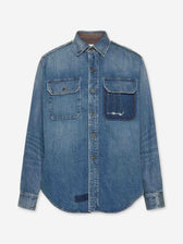 Maison Margiela Hombre Barcelona Camisa Denim Vintage color Azul Denim sku 531-006564 01 - Foto 1