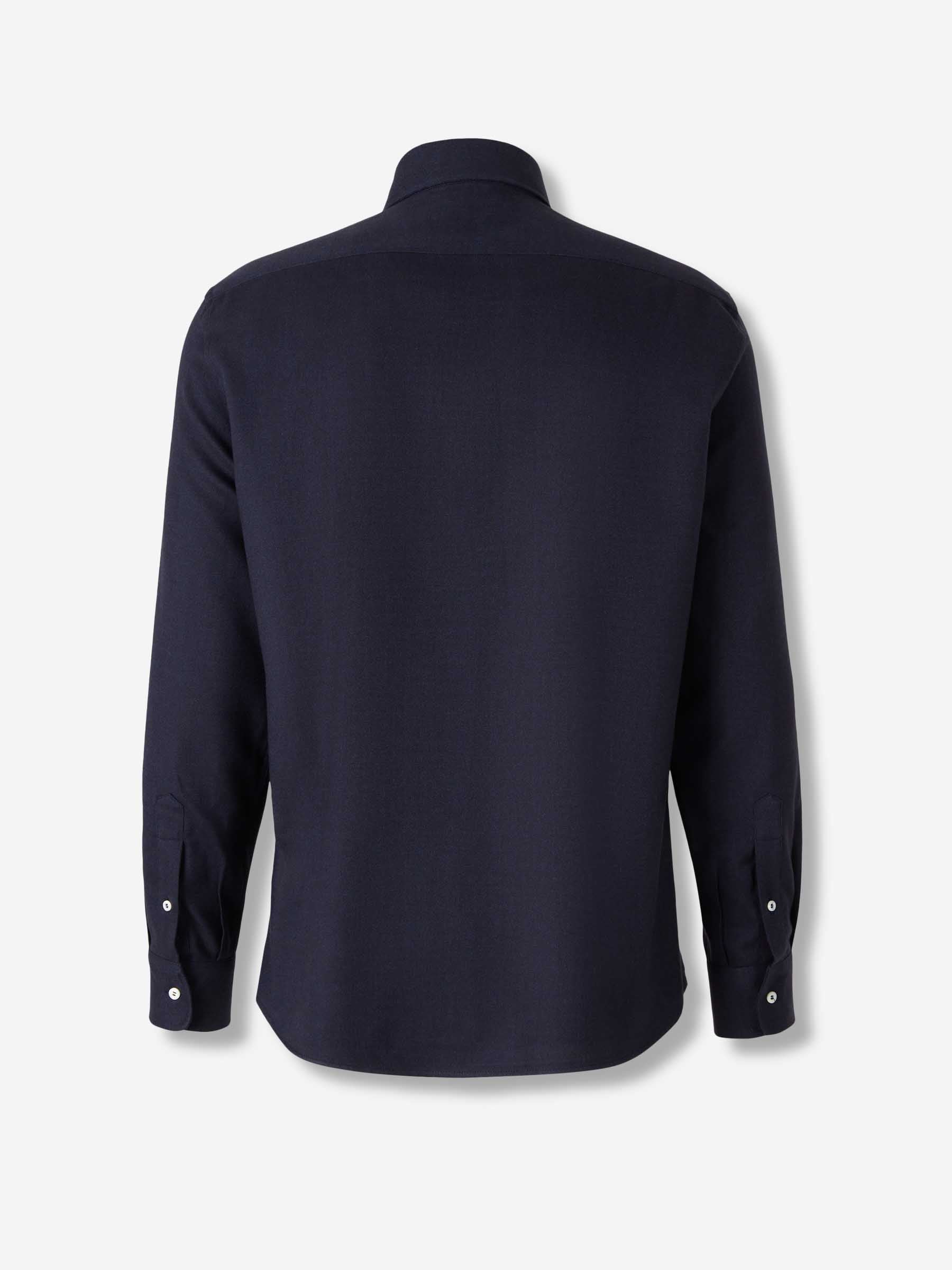 Brunello Cucinelli Hombre Barcelona Camisa Vestir Lisa color Azul Noche sku 531-006568 01 - Foto 2