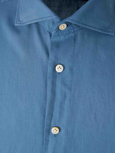 Vincenzo di Ruggiero Hombre Barcelona Camisa de Vestir Lisa color Azul sku 531-006570 01 - Foto 3