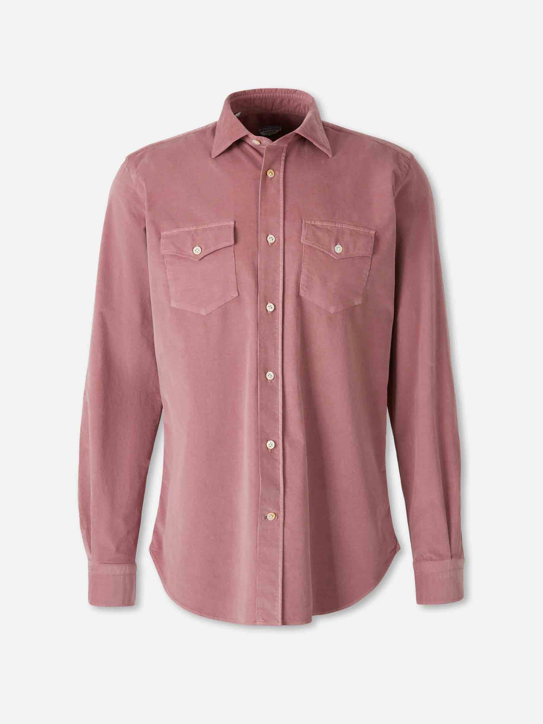 Vincenzo di Ruggiero Hombre Barcelona Camisa Micro Pana color Rosa Envejecido sku 531-006571 02 - Foto 1