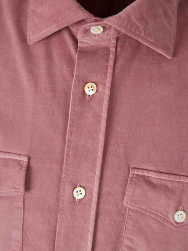 Vincenzo di Ruggiero Hombre Barcelona Camisa Micro Pana color Rosa Envejecido sku 531-006571 02 - Foto 3