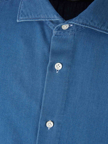 Vincenzo di Ruggiero Hombre Barcelona Camisa Vestir color Azul Marino sku 531-006573 02 - Foto 3