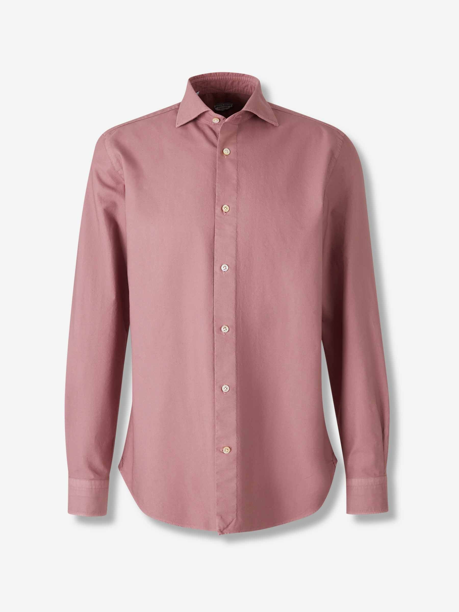 Vincenzo di Ruggiero Hombre Barcelona Camisa de Vestir Lisa color Rosa Envejecido sku 531-006576 02 - Foto 1