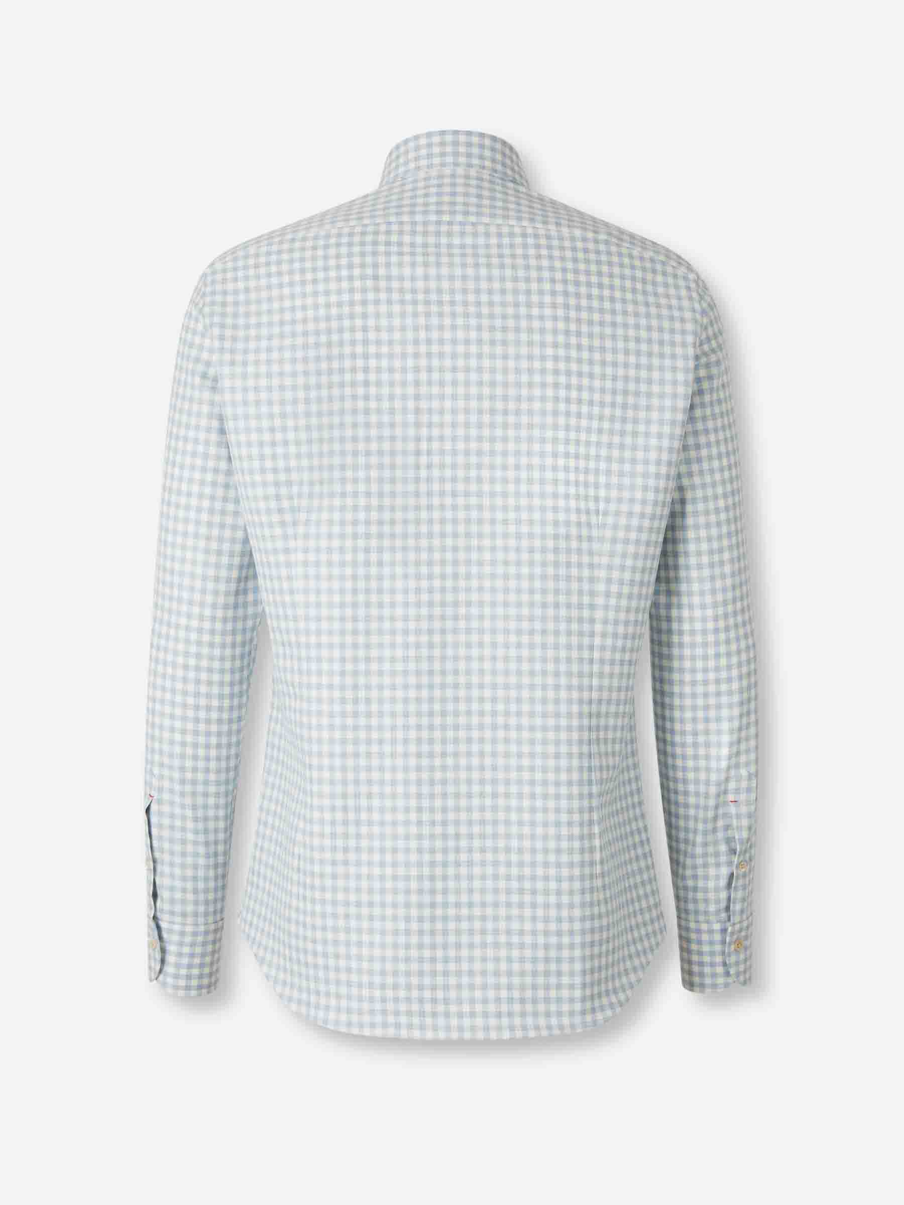 Santa Eulalia Hombre Barcelona Camisa Cuadros Algodón color Azul Celeste sku 531-006577 01 - Foto 2