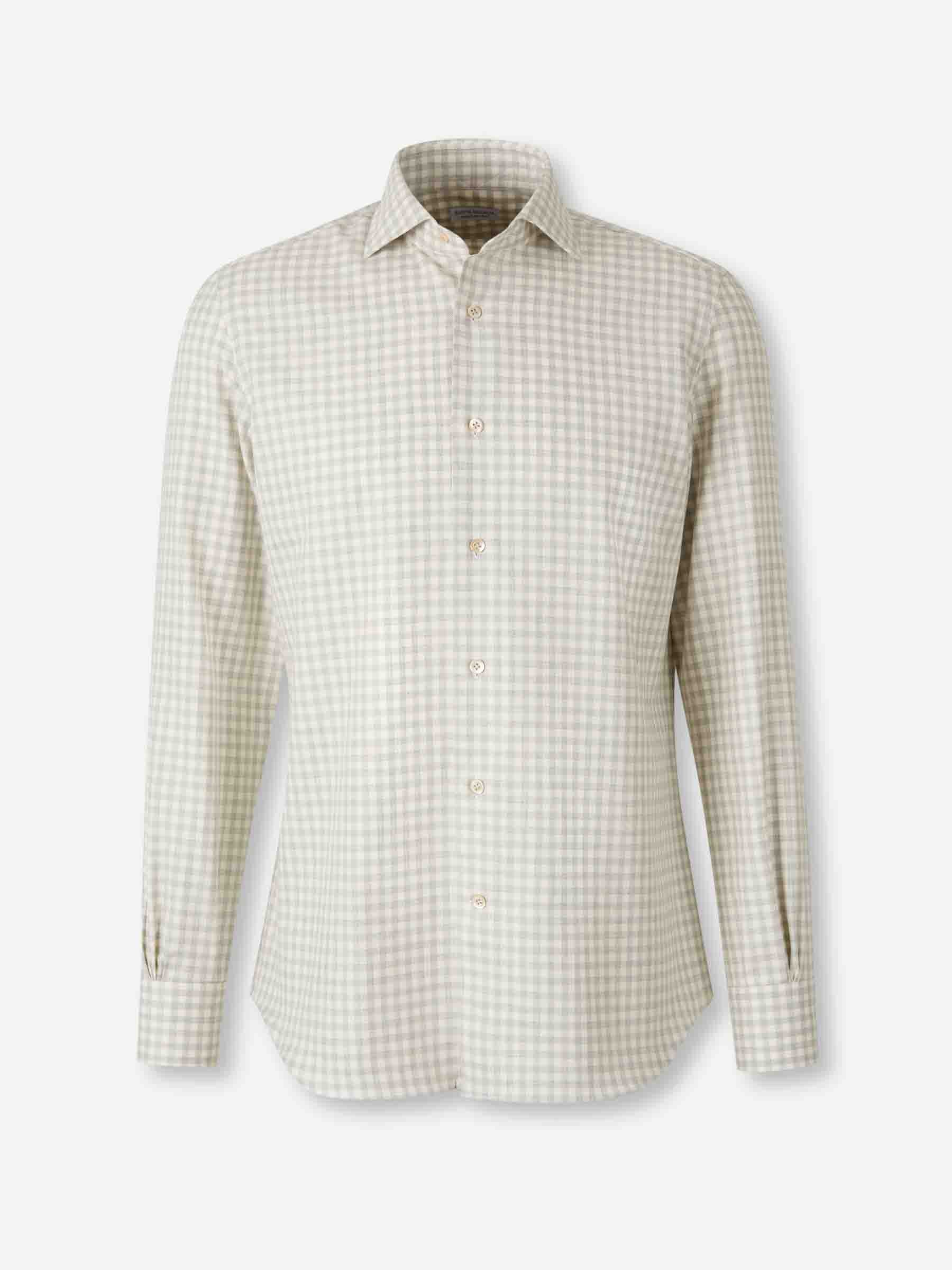 Santa Eulalia Hombre Barcelona Camisa Cuadros Algodón color Gris Claro sku 531-006577 02 - Foto 1