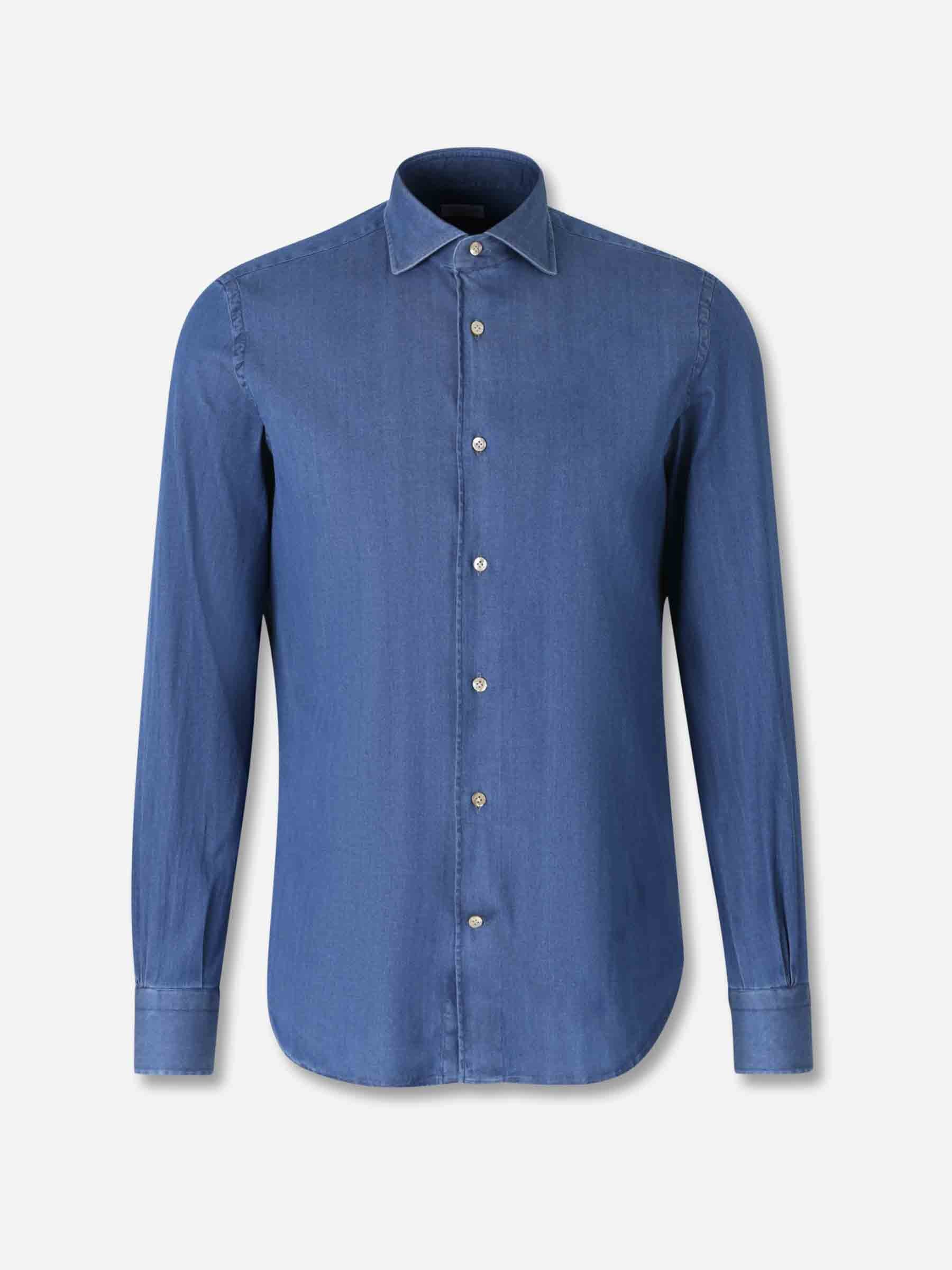 Santa Eulalia Hombre Barcelona Camisa Lisa Denim color Azul Denim sku 531-006578 01 - Foto 1