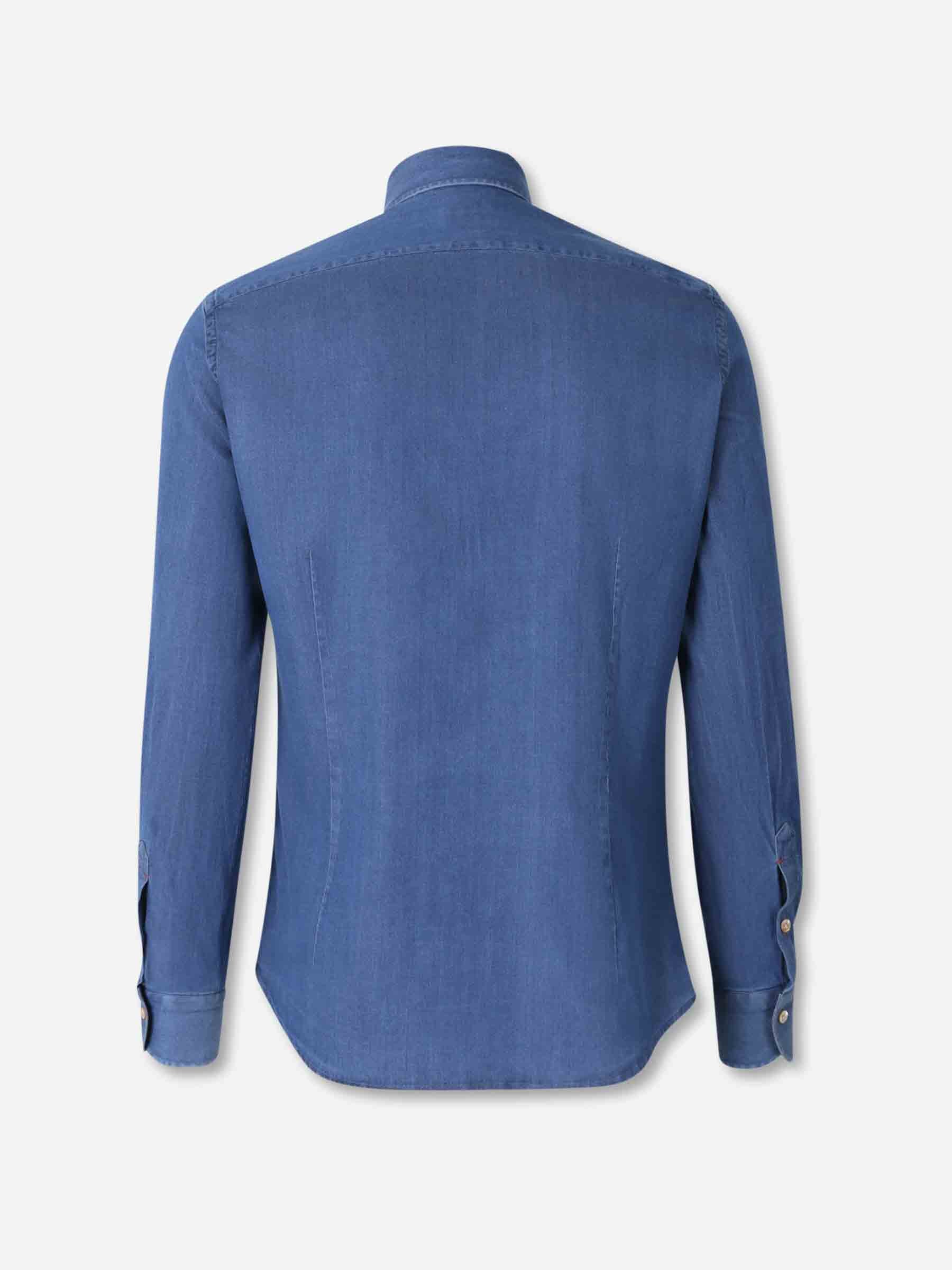 Santa Eulalia Hombre Barcelona Camisa Lisa Denim color Azul Denim sku 531-006578 01 - Foto 2