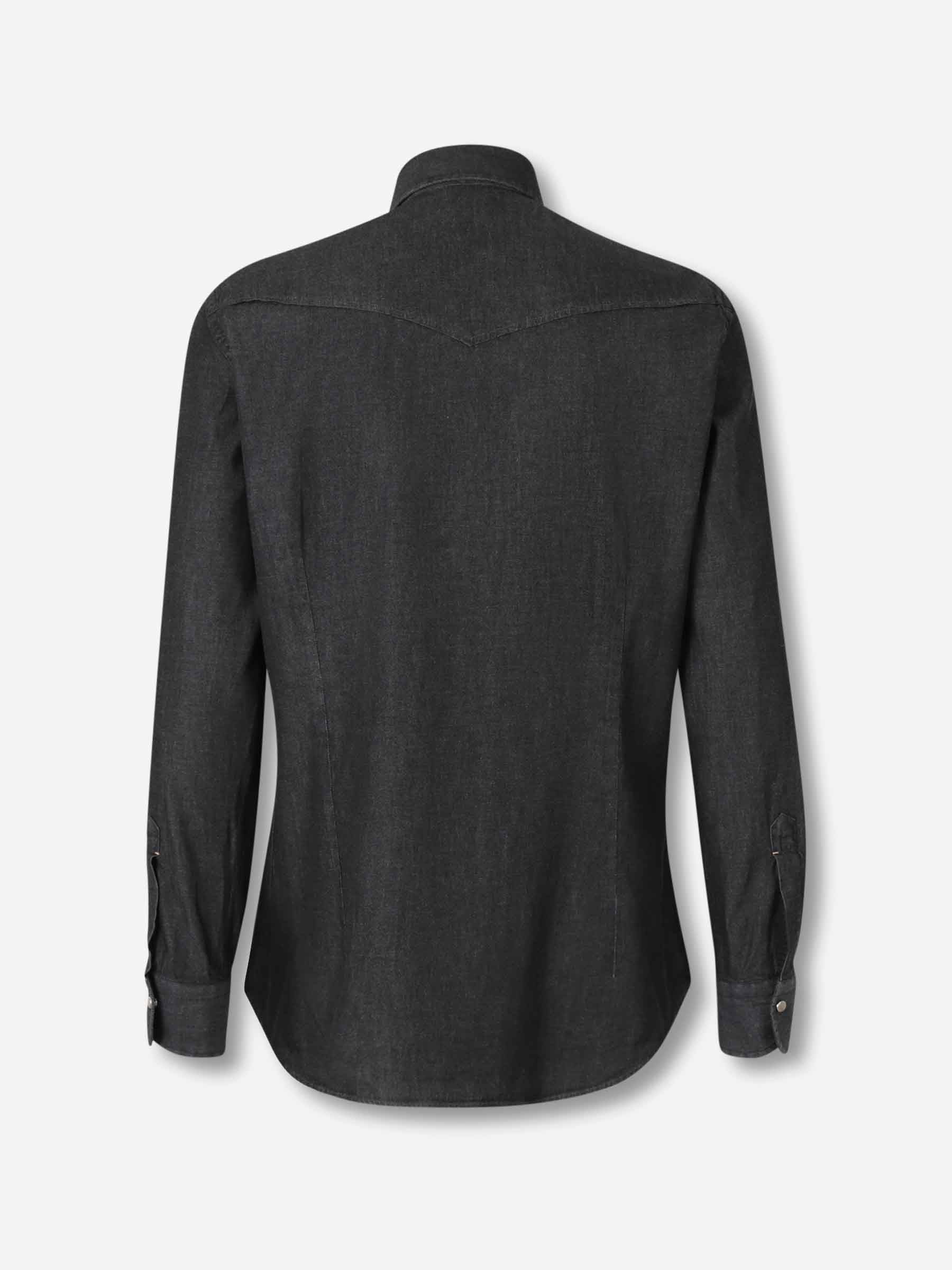 Santa Eulalia Hombre Barcelona Camisa Lisa Western color Azul Denim sku 531-006579 01 - Foto 2