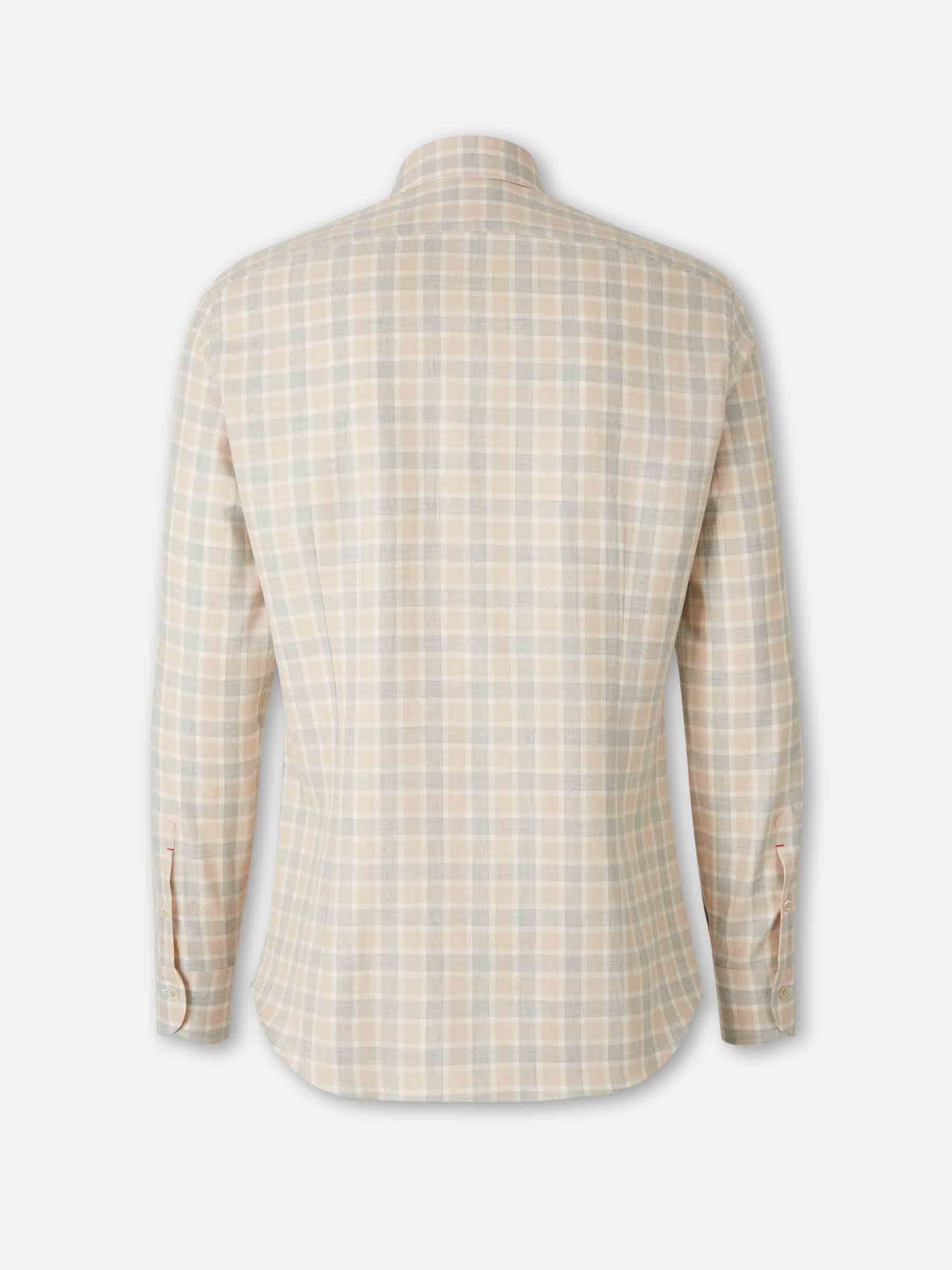 Santa Eulalia Hombre Barcelona Camisa Cuadros Algodón color Beige sku 531-006581 01 - Foto 2