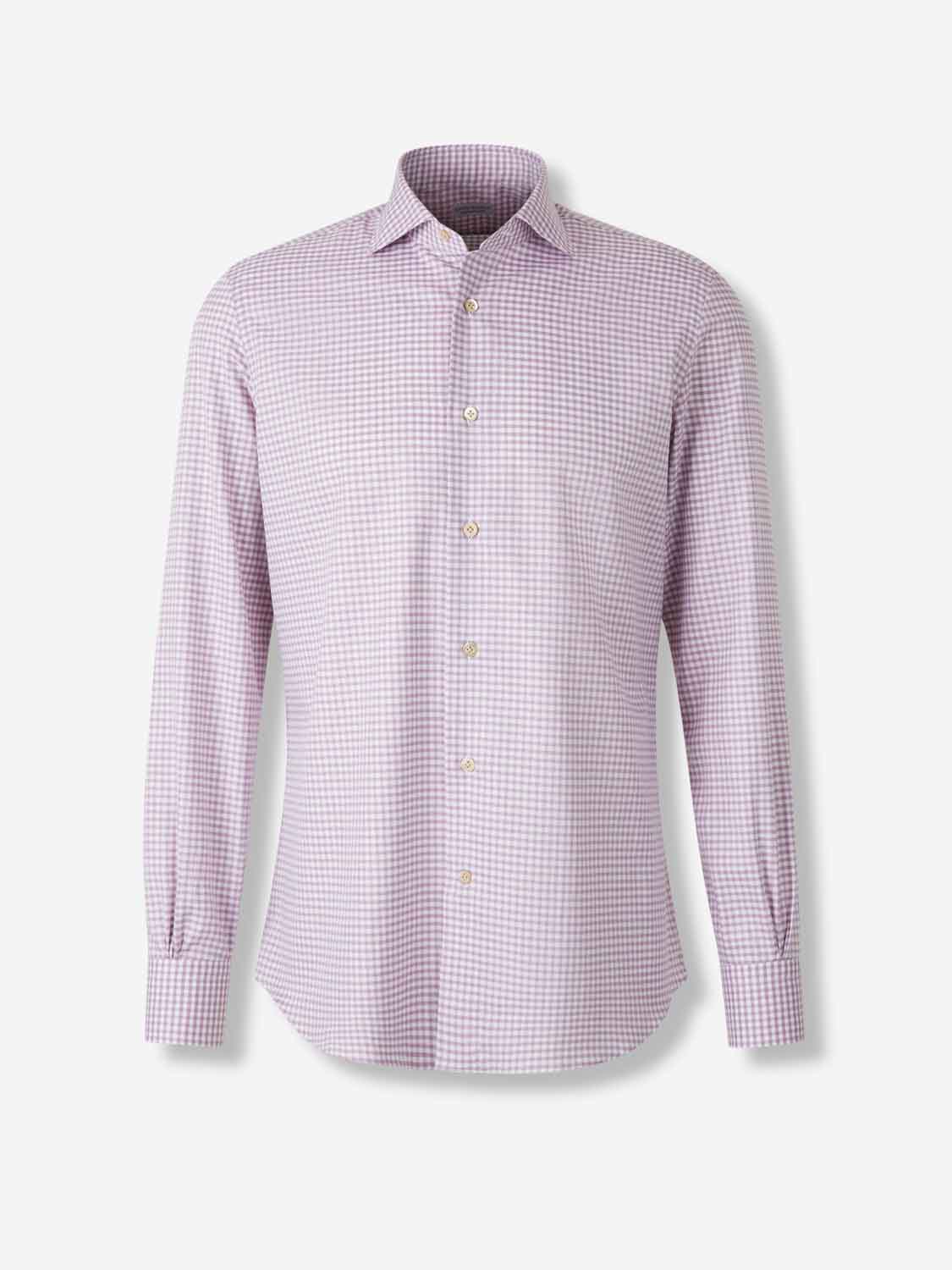 Santa Eulalia Hombre Barcelona Camisa Cuadros Algodón color Rosa Palo sku 531-006582 02 - Foto 1