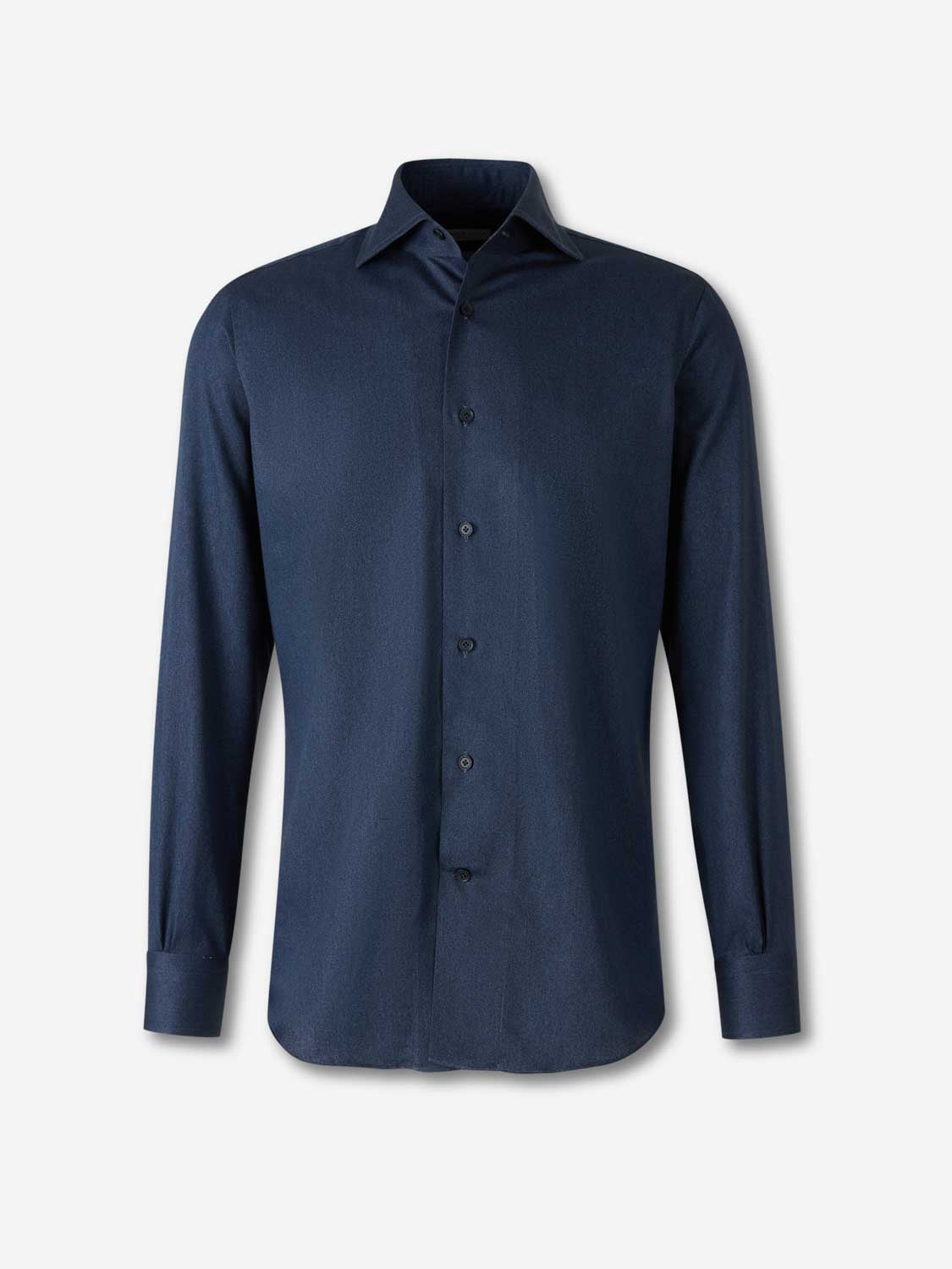 Santa Eulalia Hombre Barcelona Camisa Lisa Algodón color Azul Denim Oscuro sku 531-006584 01 - Foto 1