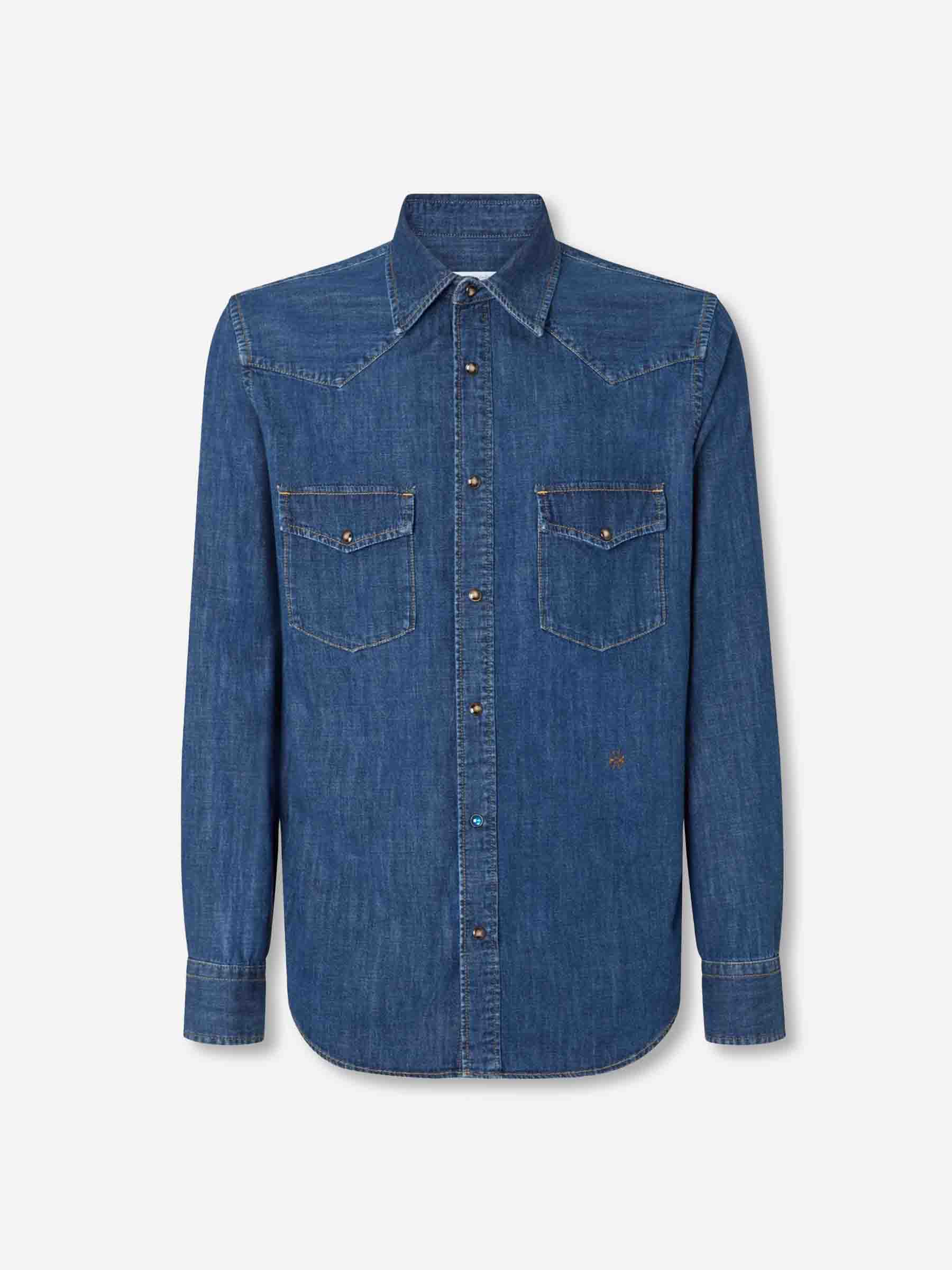 Jacob Cohën Hombre Barcelona Camisa Bolsillos Denim color Azul Denim sku 531-006587 01 - Foto 1