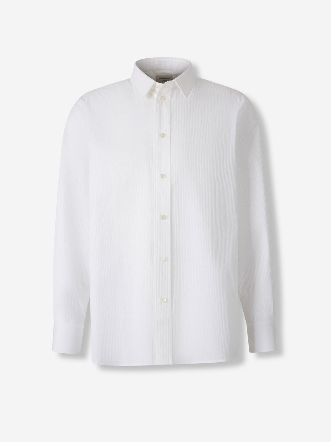 Saint Laurent Hombre Barcelona Camisa Vestir Texturizada color Blanco sku 531-006589 01 - Foto 1