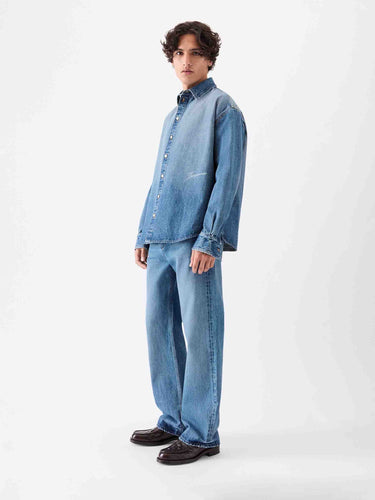 Jacquemus Hombre Barcelona Camisa Simon de-Nîmes color Azul Denim sku 531-006616 01 - Foto 2