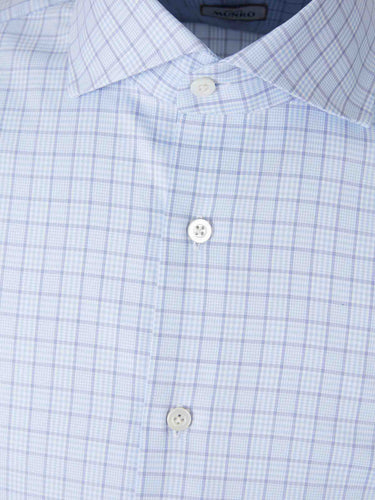 Atelier Munro Hombre Barcelona Camisa Motivo Cuadros color Azul Celeste sku 531-006617 01 - Foto 3