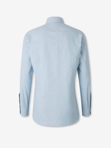 Atelier Munro Hombre Barcelona Camisa Lisa Algodón color Azul sku 531-006618 01 - Foto 2