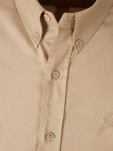 Balmain Hombre Barcelona Camisa Recta Algodón color Camel sku 531-006625 01 - Foto 3