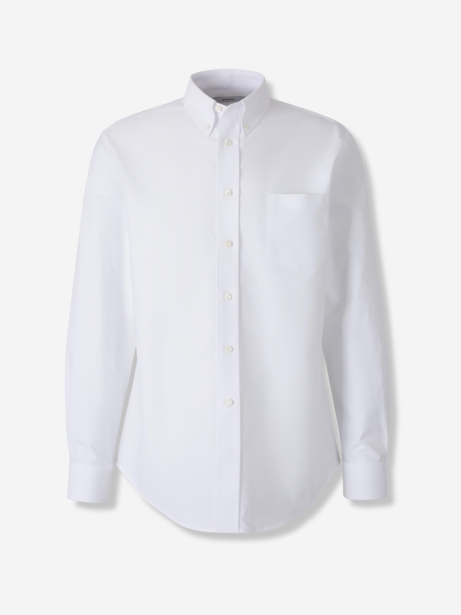 Givenchy Hombre Barcelona Camisa Lisa Algodón color Blanco sku 531-006628 01 - Foto 1