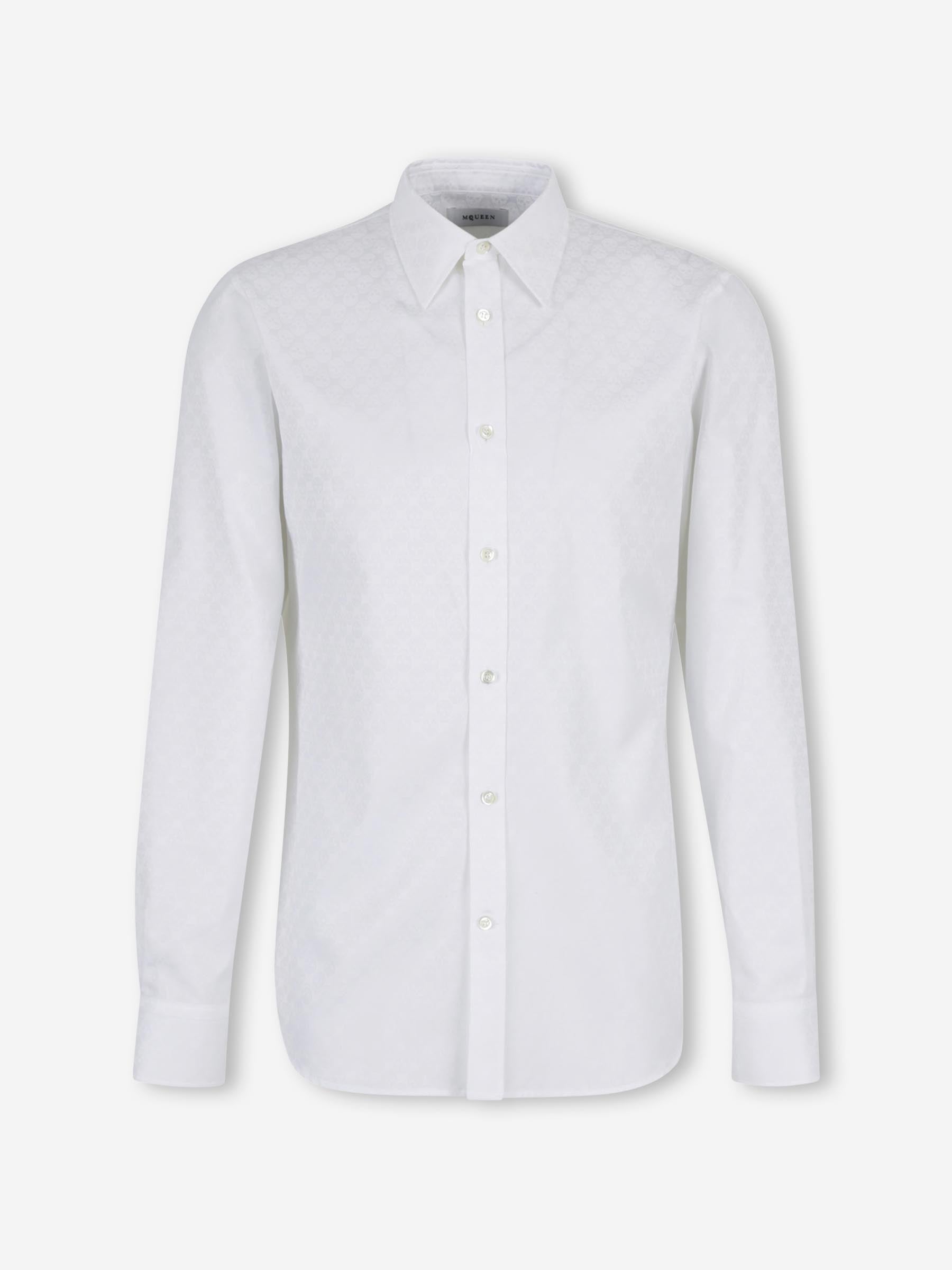 McQueen Hombre Barcelona Camisa Motivo Calavera color Blanco sku 531-006629 01 - Foto 1