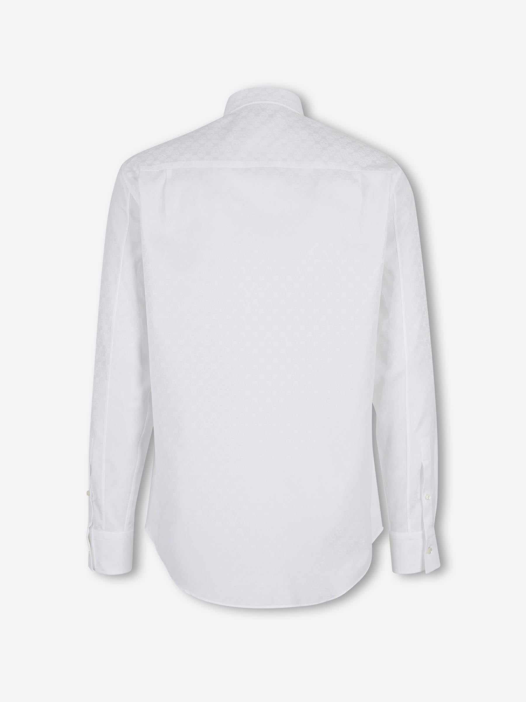 McQueen Hombre Barcelona Camisa Motivo Calavera color Blanco sku 531-006629 01 - Foto 2