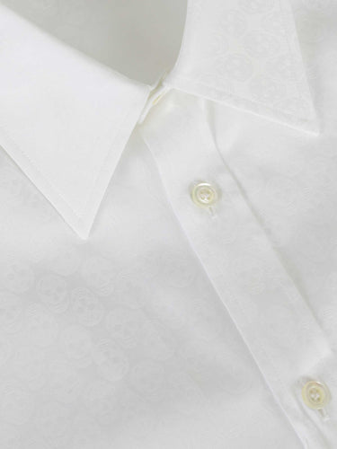 McQueen Hombre Barcelona Camisa Motivo Calavera color Blanco sku 531-006629 01 - Foto 3