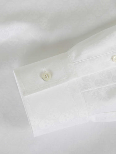 McQueen Hombre Barcelona Camisa Motivo Calavera color Blanco sku 531-006629 01 - Foto 4