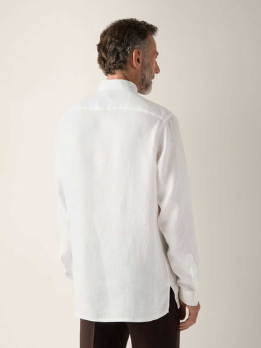 Zegna Hombre Barcelona Camisa Lisa color Blanco sku 531-006633 01 - Foto 3