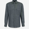 Brioni Hombre Barcelona Camisa Casual Lino color Verde Oscuro sku 531-006643 01 - Foto 1