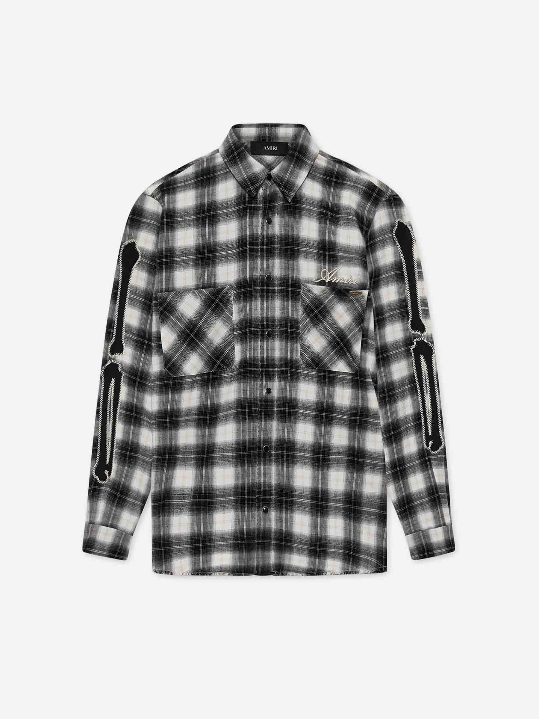 Amiri Hombre Barcelona Camisa Oversized Cuadros color Blanco Y Negro sku 531-006644 01 - Foto 1