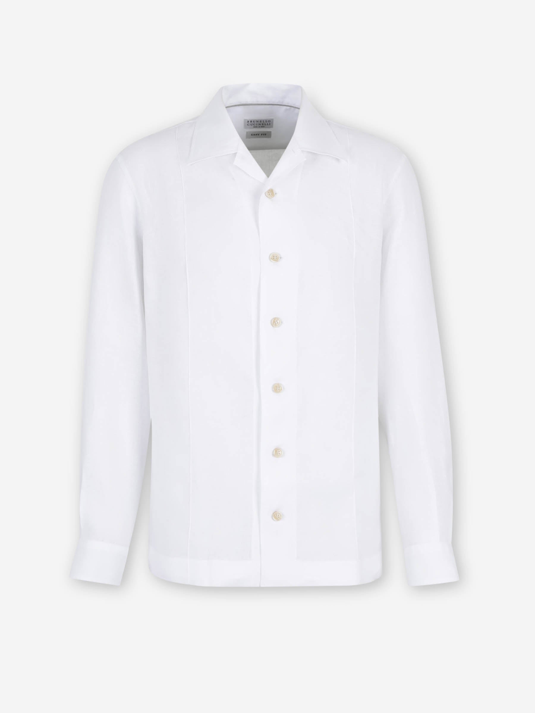 Brunello Cucinelli Hombre Barcelona Camisa Casual Lino color Blanco sku 531-006649 01 - Foto 1