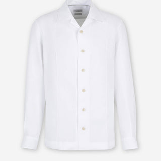 Brunello Cucinelli Hombre Barcelona Camisa Casual Lino color Blanco sku 531-006649 01 - Foto 1