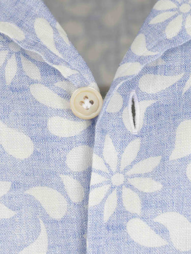 Luigi Borrelli Hombre Barcelona Camisa Estampada color Azul sku 531-006651 01 - Foto 4