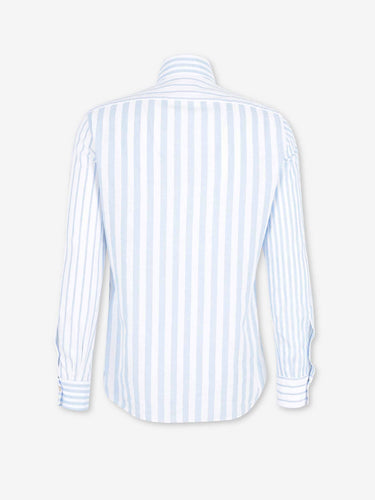 Luigi Borrelli Hombre Barcelona Camisa Listada color Azul sku 531-006653 01 - Foto 2