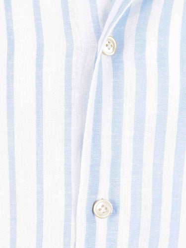 Luigi Borrelli Hombre Barcelona Camisa Listada color Azul sku 531-006653 01 - Foto 3
