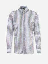 Luigi Borrelli Hombre Barcelona Camisa Listada color Multicolor sku 531-006655 01 - Foto 1