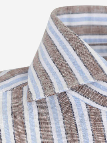 Luigi Borrelli Hombre Barcelona Camisa Listada color Multicolor sku 531-006655 01 - Foto 3
